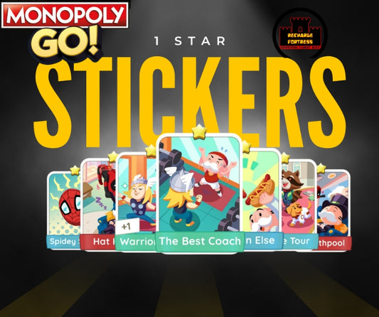 Monopoly Go 1 Star Stickers