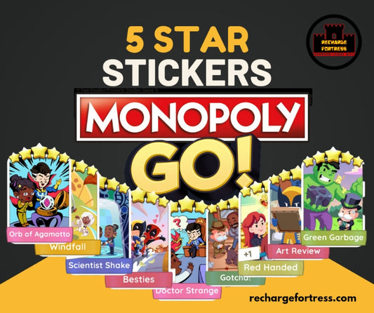 Monopoly Go 5 Star Stickers